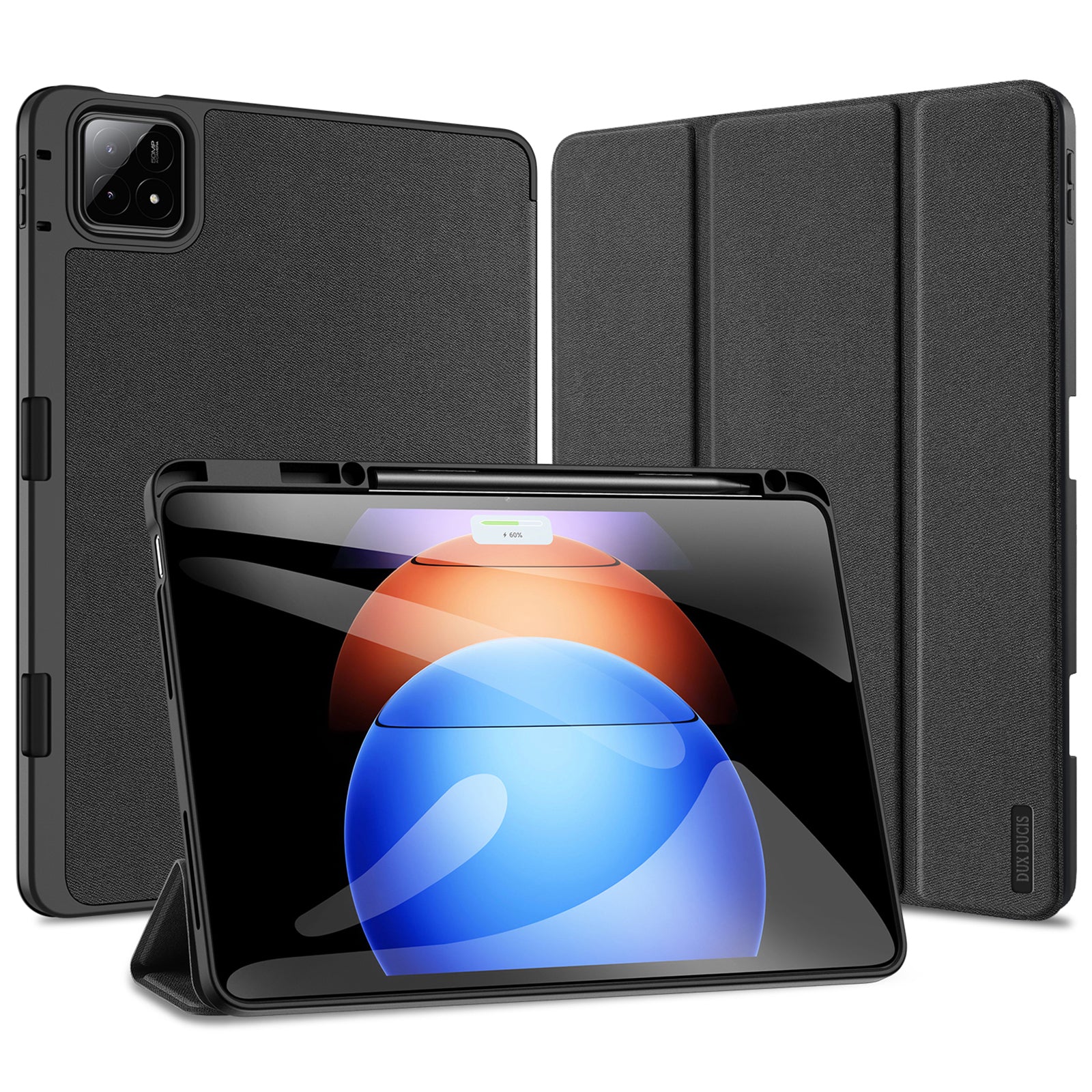 DUX DUCIS Domo Series for Xiaomi Pad 6S Pro 12.4 Leather Case Auto Wake / Sleep Tri-fold Stand Tablet Cover DUX DUCIS Domo Series for Xiaomi Pad 6S Pro 12.4 Leather Case Auto Wake / Sleep Tri-fold Stand Tablet Cover